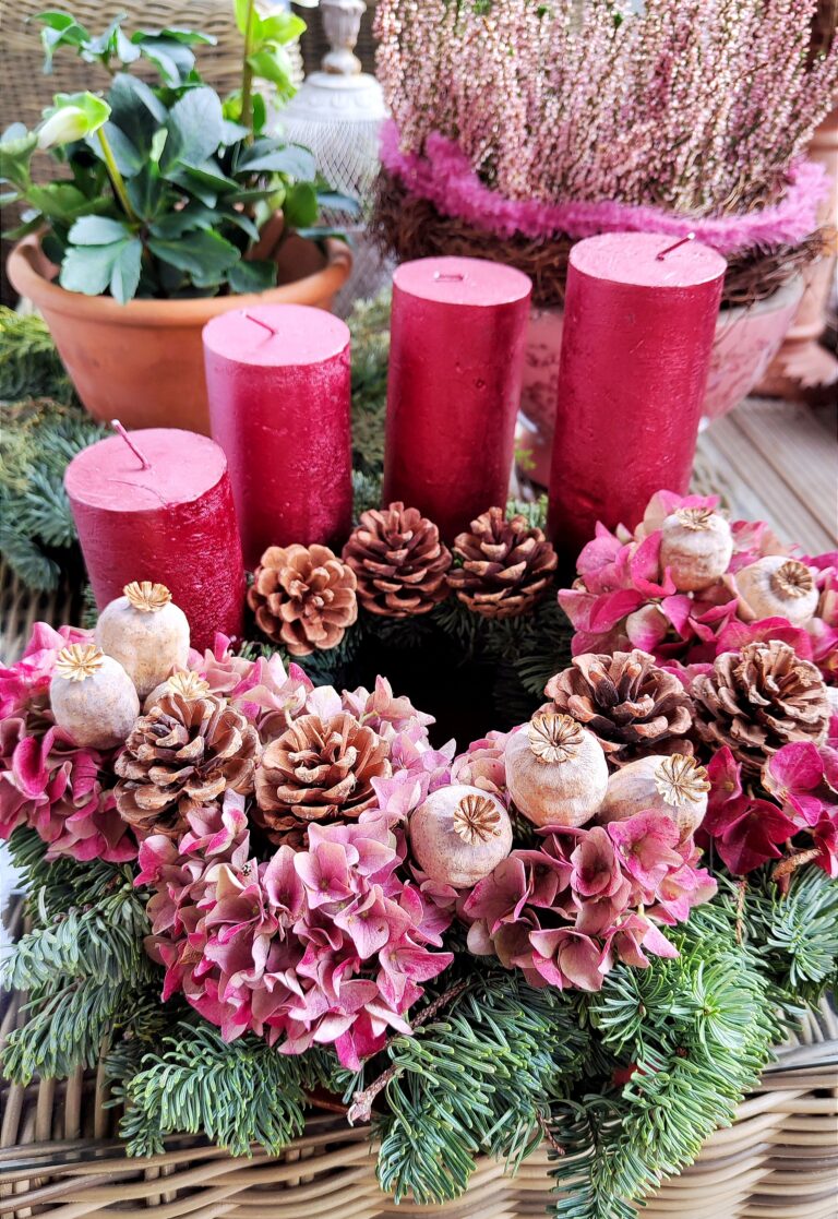 Mehr über den Artikel erfahren Naturnaher Adventskranz